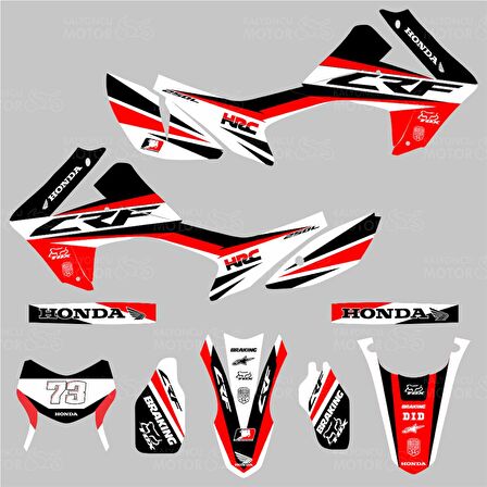 Honda CRF 250 L HRC Design Sticker Set Siyah 73