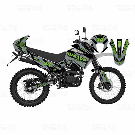 Mondial X-treme Max 150 Hinson Design Gri Siyah Yeşil