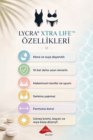 Kom Bluren Straplez Desenli Bikini Takımı Kırmızı