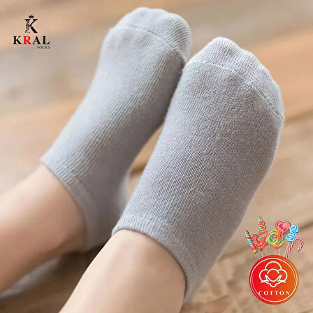 KRAL SOCKS Kız - Erkek Çorap Tenis Model Pamuklu Terletmez (10 ÇİFT) Öğrenci Okul Çocuk Çorabı