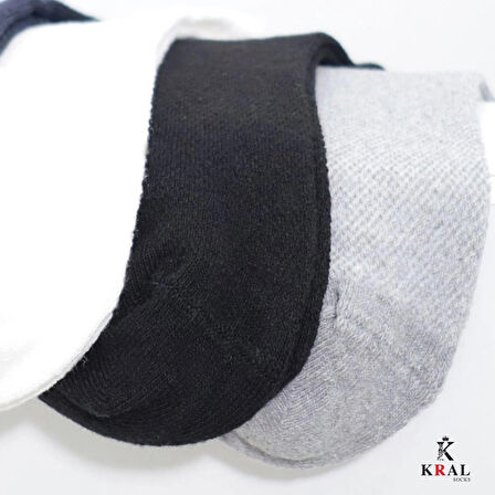 KRAL SOCKS Kız - Erkek Çorap Tenis Model Pamuklu Terletmez (10 ÇİFT) Öğrenci Okul Çocuk Çorabı