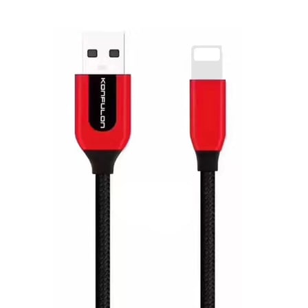 Konfulon S51 Lightning Kablo iphone Uyumlu 1M 3A - Siyah