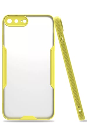 Newface Apple iPhone 7 Plus Kılıf Platin Silikon - Sarı