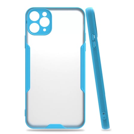 Newface Apple iPhone 11 Pro Kılıf Platin Silikon - Mavi