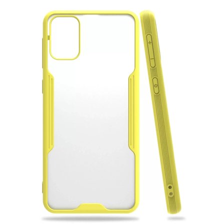 Newface Samsung Galaxy M31 Kılıf Platin Silikon - Sarı