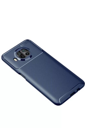 Newface Xiaomi Mi 10T Lite Kılıf Auto Focus Karbon Kapak - Lacivert