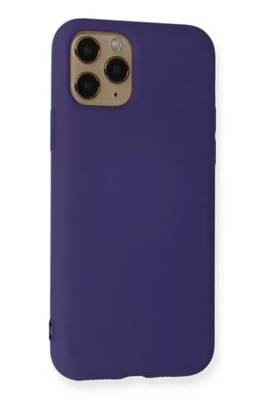 Newface Apple iPhone 11 Pro Max Kılıf Nano içi Kadife Silikon - Mor