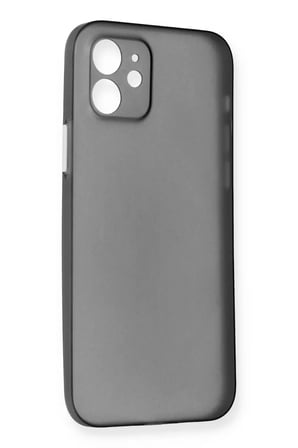 Newface Apple iPhone 12 Kılıf PP Ultra İnce Kapak - Gri