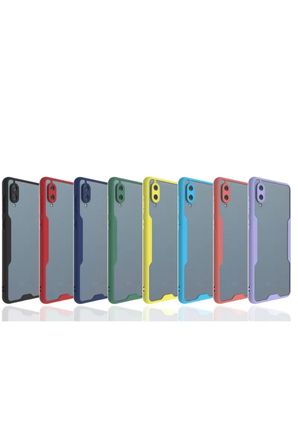 Newface Samsung Galaxy A02 Kılıf Platin Silikon - Lila