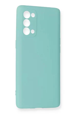 Newface Oppo Reno 5 Pro Kılıf Nano içi Kadife Silikon - Turkuaz