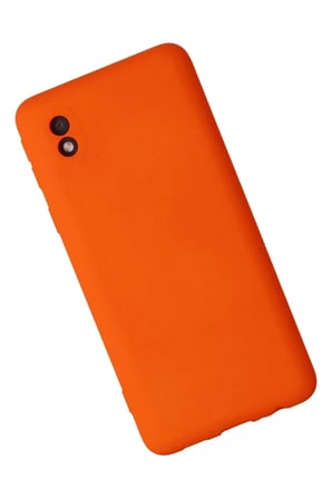 Newface Samsung Galaxy A01 Core Kılıf Nano içi Kadife Silikon - Turuncu