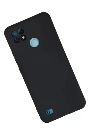 Newface Realme C21 Kılıf Nano içi Kadife Silikon - Lacivert