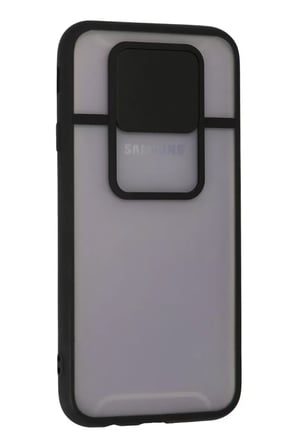 Newface Samsung Galaxy J7 Pro / J730 Kılıf Palm Buzlu Kamera Sürgülü Silikon - Siyah