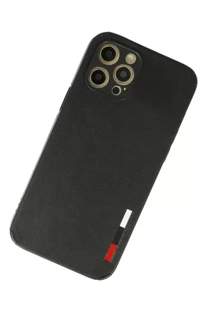 Newface Apple iPhone 12 Pro Kılıf Loop Deri Silikon - Siyah
