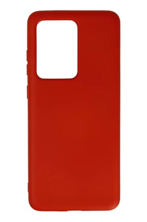 Newface Samsung Galaxy S20 Ultra Kılıf Nano içi Kadife Silikon - Kırmızı