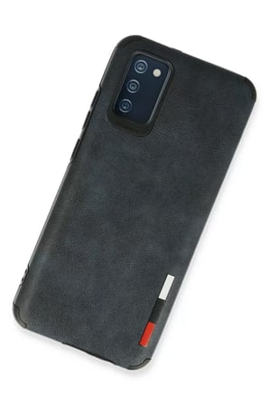 Newface Samsung Galaxy A03S Kılıf Loop Deri Silikon - Lacivert