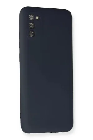 Newface Samsung Galaxy A03S Kılıf Nano içi Kadife Silikon - Lacivert
