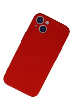 Newface Apple iPhone 13 Mini Kılıf Nano içi Kadife Silikon - Kırmızı