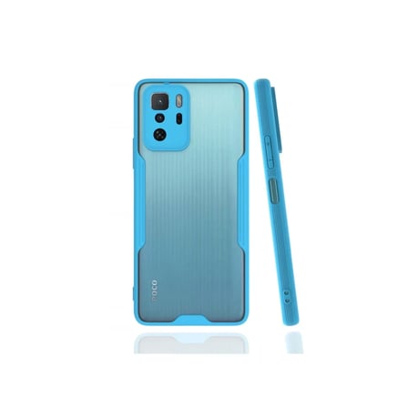Newface Xiaomi Poco X3 GT Kılıf Platin Silikon - Mavi
