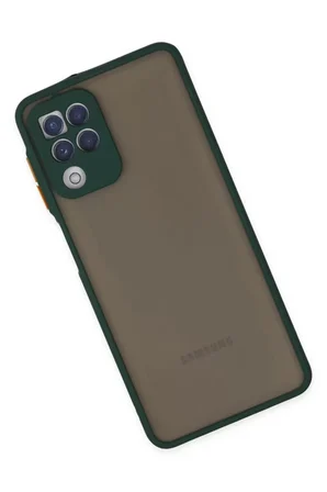 Newface Samsung Galaxy A22 Kılıf Montreal Silikon Kapak - Yeşil