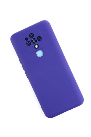 Newface Tecno Camon 16 Kılıf Nano içi Kadife Silikon - Mor