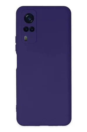 Newface Vivo Y53S Kılıf Nano içi Kadife Silikon - Mor