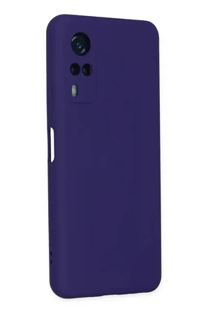 Newface Vivo Y53S Kılıf Nano içi Kadife Silikon - Mor