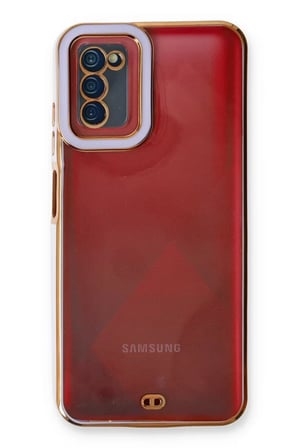Newface Samsung Galaxy A03S Kılıf Liva Lens Silikon - Lila