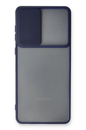 Newface Samsung Galaxy A33 5G Kılıf Palm Buzlu Kamera Sürgülü Silikon - Lacivert
