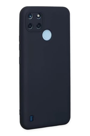 Newface Realme C25Y Kılıf Nano içi Kadife Silikon - Lacivert