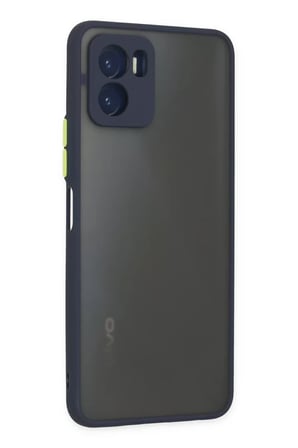 Newface Vivo Y15S Kılıf Montreal Silikon Kapak - Lacivert