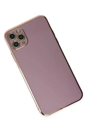 Newface Apple iPhone 11 Pro Max Kılıf Volet Silikon - Mor