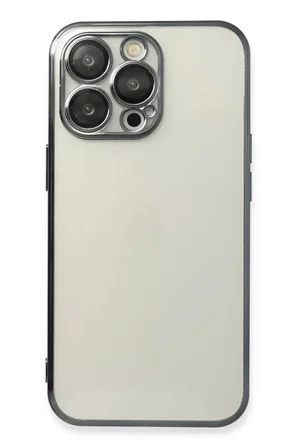 Newface Apple iPhone 14 Pro Max Kılıf Razer Lensli Silikon - Siyah