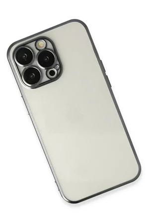 Newface Apple iPhone 14 Pro Max Kılıf Razer Lensli Silikon - Siyah