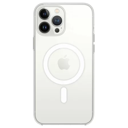 Newface Apple iPhone 14 Pro Max Kılıf Magneticsafe Şeffaf Silikon - Şeffaf