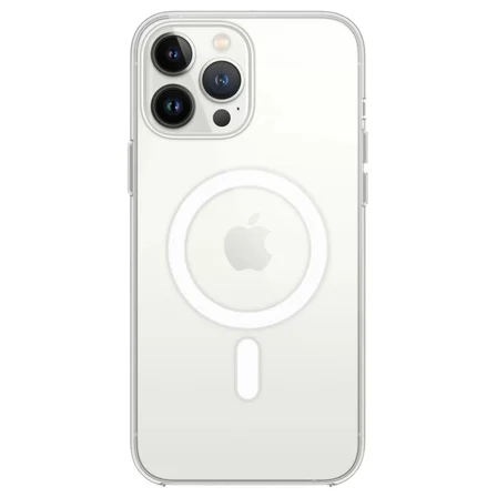 Newface Apple iPhone 14 Pro Max Kılıf Magneticsafe Şeffaf Silikon - Şeffaf