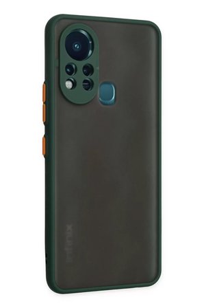 Newface İnfinix Hot 11s Kılıf Montreal Silikon Kapak - Yeşil