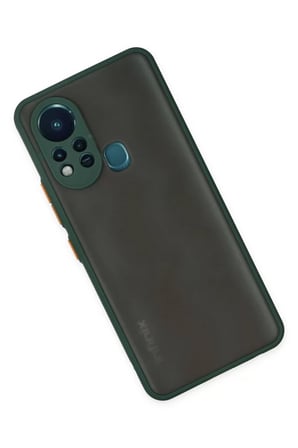 Newface İnfinix Hot 11s Kılıf Montreal Silikon Kapak - Yeşil