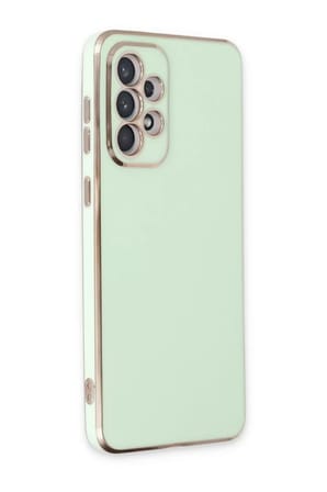 Newface Samsung Galaxy A73 5G Kılıf Volet Silikon - Açık Yeşil