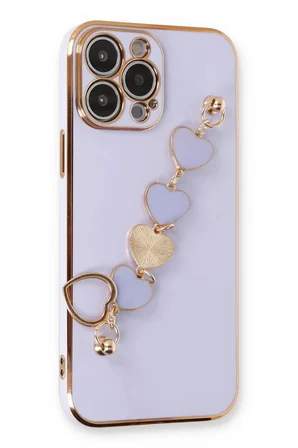 Newface Apple iPhone 14 Pro Max Kılıf Esila Silikon - Lila