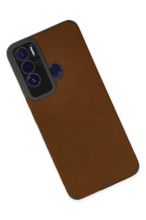 Newface Tecno Pova Neo Kılıf Loop Deri Silikon - Kahverengi