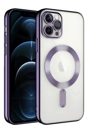 Newface Apple iPhone 13 Pro Kılıf Kross Magneticsafe Kapak - Mor