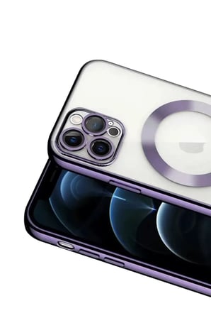 Newface Apple iPhone 13 Pro Kılıf Kross Magneticsafe Kapak - Mor