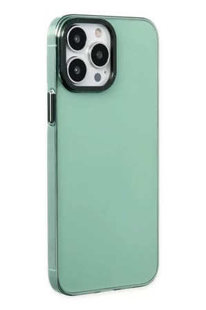 Newface Apple iPhone 14 Pro Kılıf Anka PC Sert Metal Kapak - Yeşil