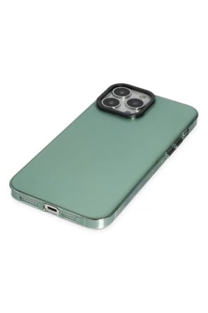 Newface Apple iPhone 14 Pro Kılıf Anka PC Sert Metal Kapak - Yeşil