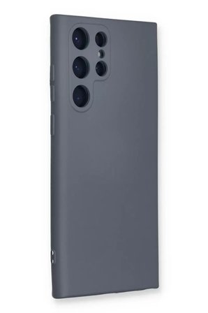 Newface Samsung Galaxy S23 Ultra Kılıf Nano içi Kadife Silikon - Gri