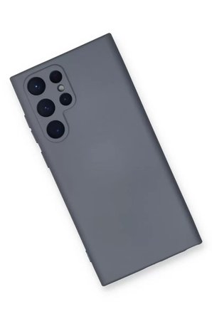 Newface Samsung Galaxy S23 Ultra Kılıf Nano içi Kadife Silikon - Gri