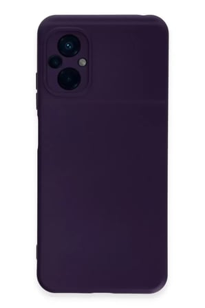 Newface Xiaomi Poco M5 Kılıf Nano içi Kadife Silikon - Mor