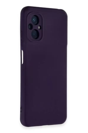 Newface Xiaomi Poco M5 Kılıf Nano içi Kadife Silikon - Mor