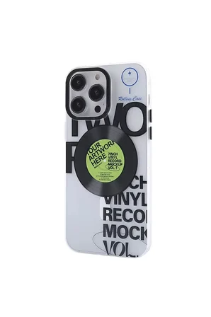 Newface Apple iPhone 14 Pro Kılıf Apollo Magneticsafe Desenli Kapak - Apollo Şeffaf - 5